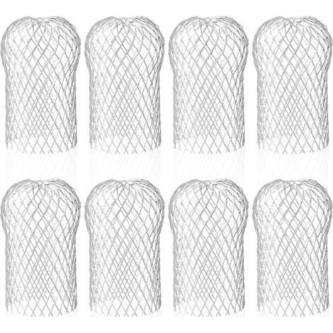 Lot de 8 Crapaudine de Gouttière en Aluminium, Filtres de Gouttière Flexible et Durable pour Maison Avant-toit Tuyau de Descente contre les Feuilles (1/5)