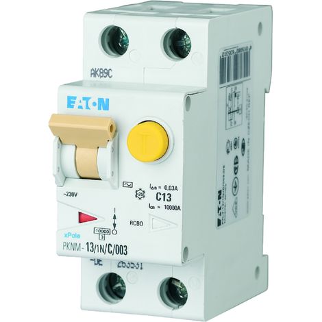 FI/LS-Schalter Typ A 10kA B 13A/1pol+N/30mA 2TE 236133