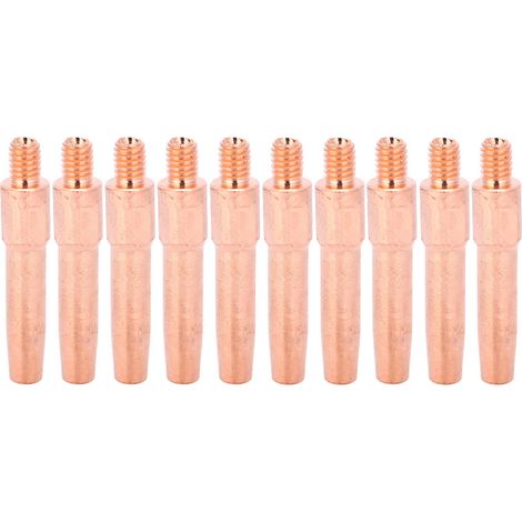 10 embouts de torche de soudage MIG L45, buses conductrices en cuivre rouge pour machine