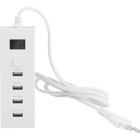 Ortviai Multiprise USB intelligente 4 ports 5 V / 2,4 A avec protection intégrée et reconnaissance automatique des appareils (1/5)