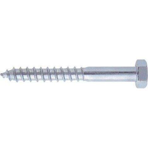 VITE TIRAFONDO TE - ZINCATA MM  6X30 CF=PZ 100 - 4 confezione
