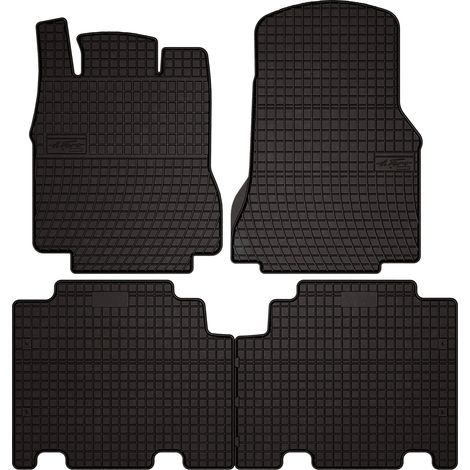 Alfombrillas de goma para coche: Mercedes A V168 hatchback (2001-2005) - negras, ajustadas (1/5)