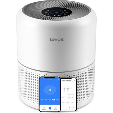 LEVOIT Purificateur d'Air HEPA Intelligent contre Allergie Pollen Graminée, Purifier jusqu'à 50㎡, Surveille La Qualité de l'Air1