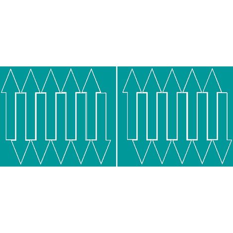 Adesivi a forma di freccia 15x4 cm, 20 pezzi, turchese opaco