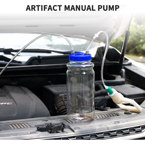 Universelle Autoölablasspumpe, 2 l, Handpumpe, Saug- und Vakuum-Wartungswerkzeug, 1 Stück (1/5)