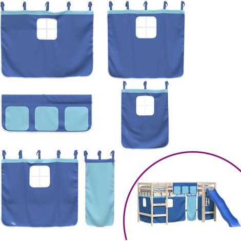 Maison Exclusive - Tende per Letto a Soppalco Blu in Poliestere