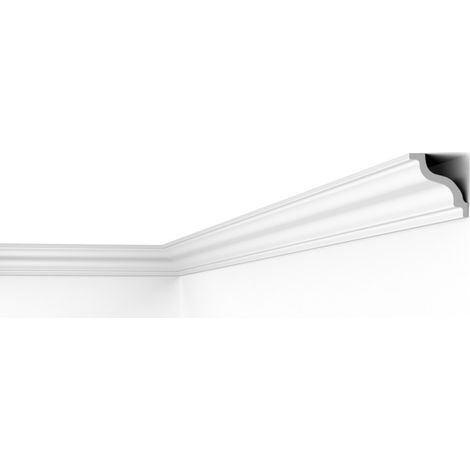 Moulure de plafond polystyrène 70 x 70 x 2000 – Résistante à l'humidité – Finition personnalisable – 1 pièce – Decoflair (1/5)