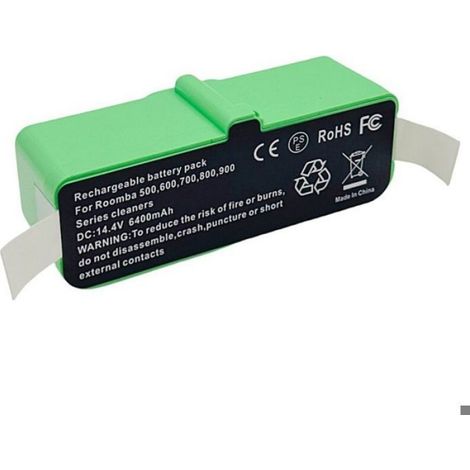 Batterie lithium-ion 14,4V 5200mAh – Autonomie 3,5h – Compatible iRobot Roomba 600 700 800 900 – Performance optimisée (1/4)