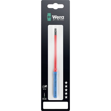 Wera Kraftform Kompakt VDE 64 i 4,0 x 157 mm TIE SB pour électricien 6 pans intérieurs Lame interchangeable 4.0 mm (1/5)
