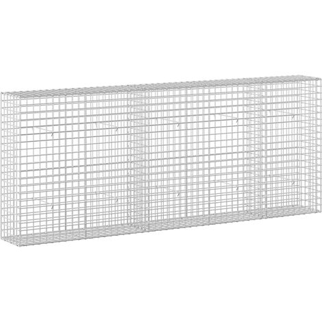 Gabione mit 5 mm Draht und 5x5 cm Maschen 250x30x100 cm vidaXL
