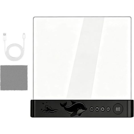 Lampe de Livre Plate Lumière 3 couleurs rechargeable avec (1/5)
