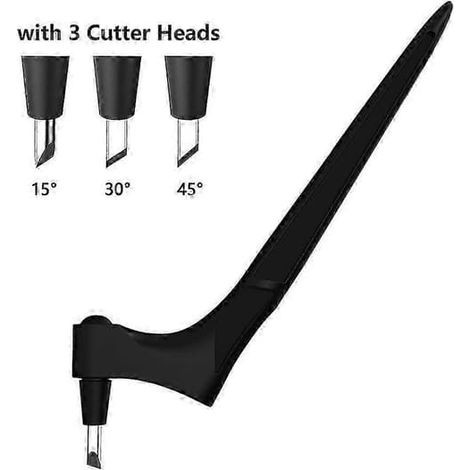 Outil de découpe Gyro Cut Craft Tools en acier inoxydable. cutter gyroscopique à 360 degrés. couteau de sécurité gyroscopique. outil de découpe artistique noir (1/4)
