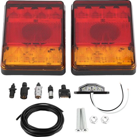 Universelles zweifarbiges 8-LED-Rücklicht, IP65 wasserdicht, für 12V-Lkw, Anhänger und Quads. (1/3)
