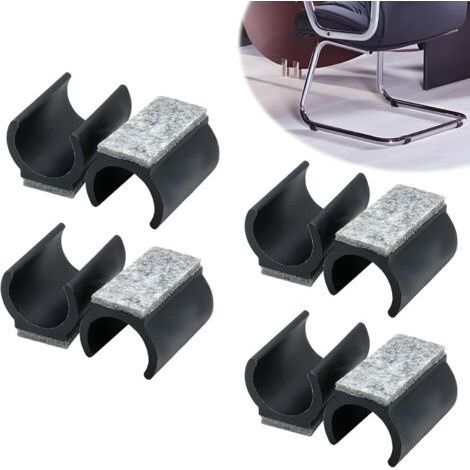 Felt glides for rocking chair (8 pieces, 18-19 mm, black) (1/5)