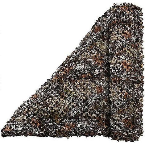 Filet de camouflage pour la chasse 1,5 m x 2, 3, 4, 7, 8, 10 m, Camosystems, filet de camouflage pour tente, pare-soleil, auvent, rouleau en vrac, clôture de jardin, arrière-cour, motif feuille d'érab (1/4)