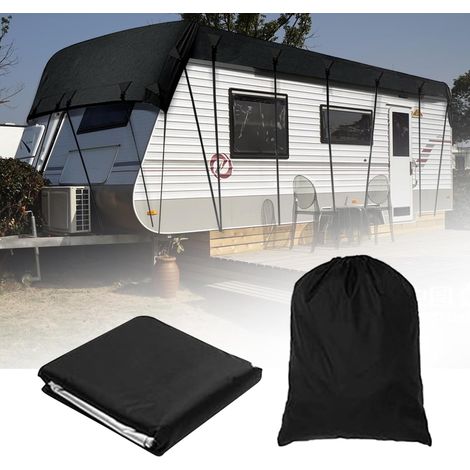 RV Roof Cover Waterproof RV Camper Caravan Roof Cover 210D Oxford Breathable Frost Protection UV Protection (6.5m x 3m) (1/5)