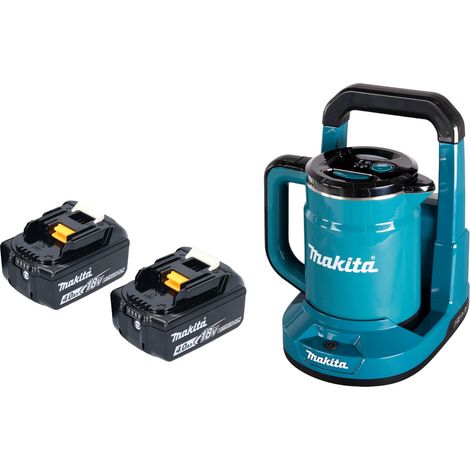 Makita DKT 360 M2 Akku Wasserkocher 36 V ( 2x 18 V ) 0,8 L  + 2x Akku 4,0 Ah - ohne Ladegerät