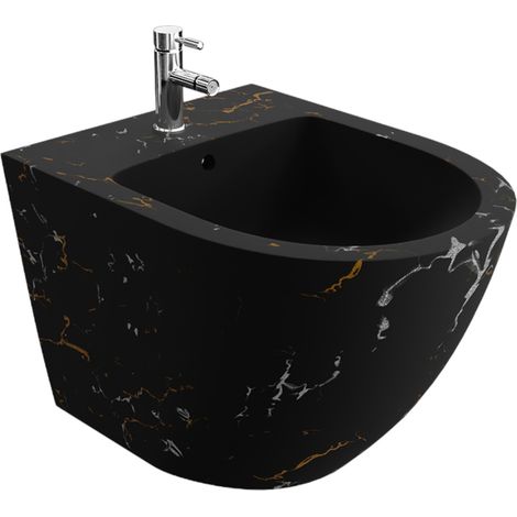 LAVITA Bidet mural universal Sofi Fire avec trou de robinet et trop-plein en céramique Hygiénique et facile d'entretien (1/3)