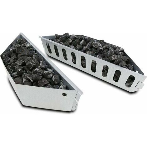 Paniers à Charbon de bois pour Weber 7403, One Touch, Master Touch et tous les autres barbecues à charbon de bois 47 57 67 cm, Char-Basket pour Chaleur directe et Indirecte, Lot de 2