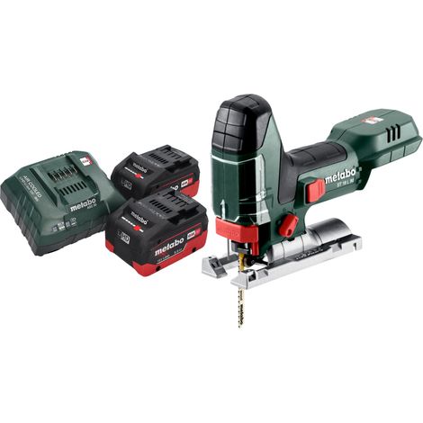 Scie sauteuse sans fil Metabo ST 18 L 90 18 V 90 mm + 2 batteries LiHD 5,5 Ah + chargeur