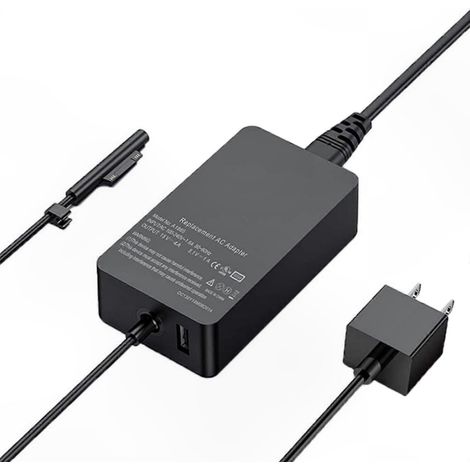 Chargeur secteur 65W 15V 4A adaptateur d’alimentation avec câble et prise murale, cordon de charge pour ordinateur portable 3 4 5 6 7, accessoires PC (1/5)