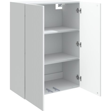Armadietto a muro Mobiletto a muro Bianco 66 x 34,5 x 90 cm Legno ingegnerizzato DAS883759 (1/5)