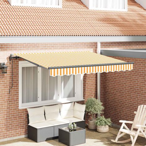 Toldo Retráctil Amarillo 250 x 200 cm tela