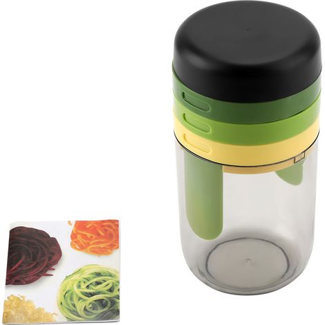 Coupe-pommes de terre en spirale, spiraliseur de cuisine multifonctionnel, râpe à carottes et concombres, spiraliseur de fruits et légumes (1/5)