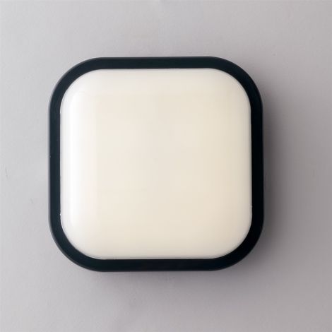 PLAFONIERA LED EVER ANTRACITE QUADRATA 15W1900LM 4000K IP65 16 9X16 9X6 2CM (1/2)