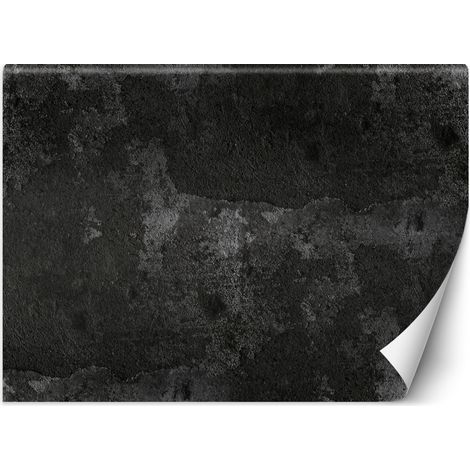 Fototapete Alte Stein Betonwand Schwarz 100x70 cm (1/5)