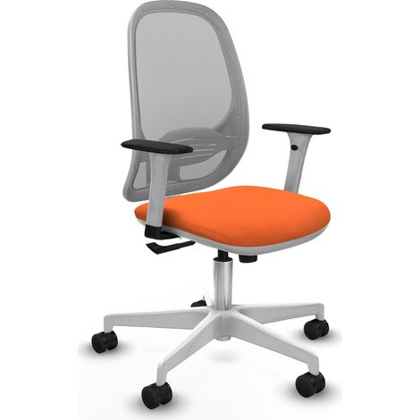 Silla de oficina piqueras y crespo Cilanco blanco acolchado ergonómico (1/2)