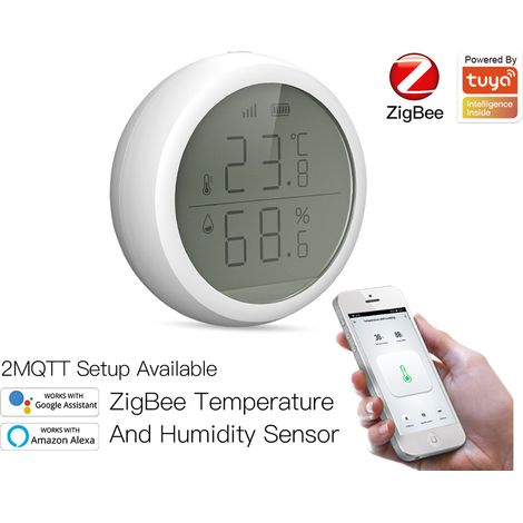 ZigBee Sensore Di Temperatura e Umidita APP Tuya Piccolo e Rotondo (1/3)