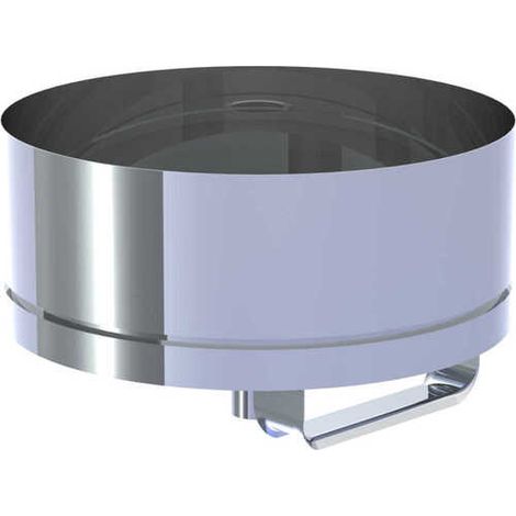 Pot de suie inox amovible avec évacuation condensat Ø 150