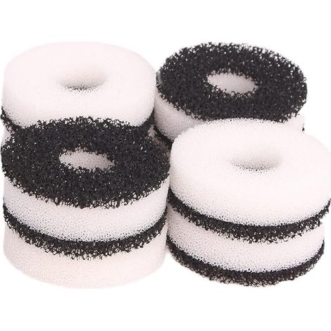 Cartouche Filtrante Service Kit pour Aquarium (8X Mousse, 8X Anneau de Charbon Actif) (1/2)