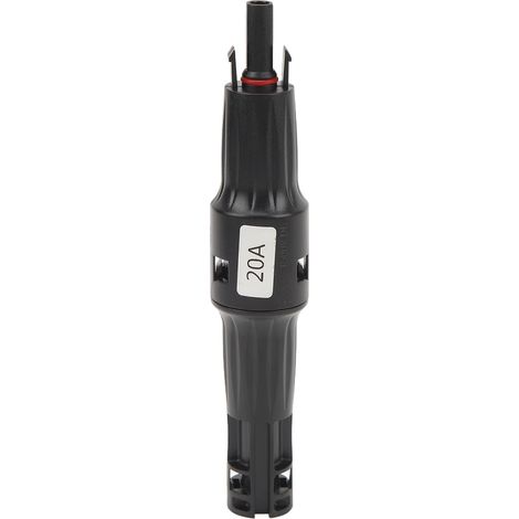 1500 V 20 A Stecker und Buchse IP68 wasserdichter Solar-Sicherungsstecker mit integriertem Sicherungshalter für Solarmodule mit Verpolungsschutzdiode (1/5)