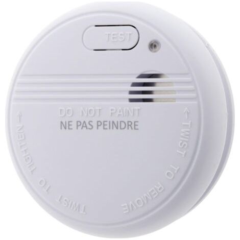 Détecteur de fumée certifié CE - pile d'une durée de vie de 10 ans (1/4)