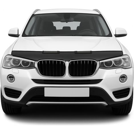 Protège Capot compatible avec BMW X3 F25 2010 à 2017, Bra de Capot Protection, Noir (1/5)