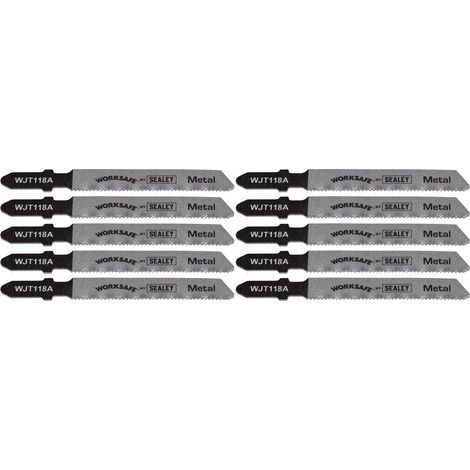 Jigsaw Blade for Metal 55mm 21tpi Pack of 10 (1/3)