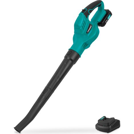 Vonroc – Souffleur de feuilles sans fil 20V avec batterie 2.0Ah – Vitesse d'air 180 km/h – Léger et ergonomique pour utilisation prolongée