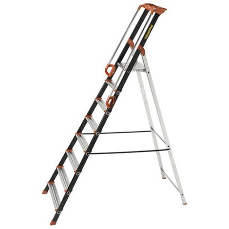 Alu-Stufen-Stehleiter Pro UP CENTAURE 8 Stufen gebördelt - Arbeitshöhe 3,62m - 239208 (1/5)