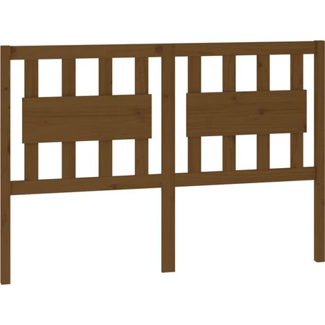 Testiera per dormire accessorio per camera da letto 125,5 x 4 x 100 cm in legno massello marrone chiaro TDL0203079