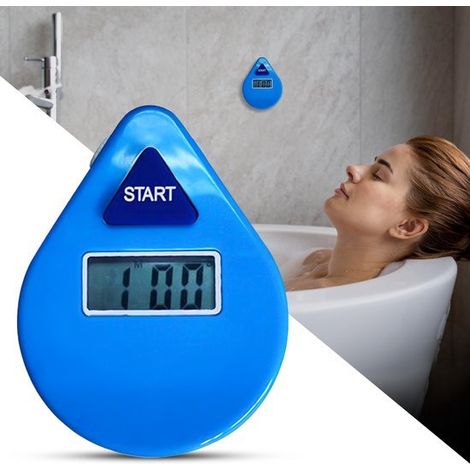 Minuterie de douche – Économie d’eau – Numérique – Anti-éclaboussures – 5 minutes (1/4)