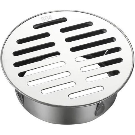 Round Stainless Steel Floor Drain with Anti-Block Gutter Sleeve for Drainage Pipes, Exhaust Pipes, Roof Balconies (1/5)