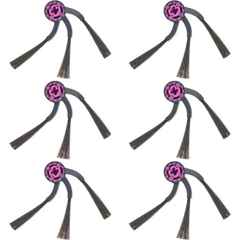 Brosses Latérales Accessoires pour EUREKA J15 Max Ultra Aspirateur Pièce de rechange,Brosse à bords en nylon,6 Pièces (Non compatible avec J15 Evo Ultra/E20 Evo Plus) (1/4)