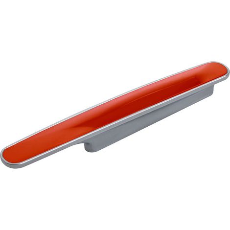 Möbelgriff RAINBOW II BA 96 mm Chrom poliert / orange (1/4)