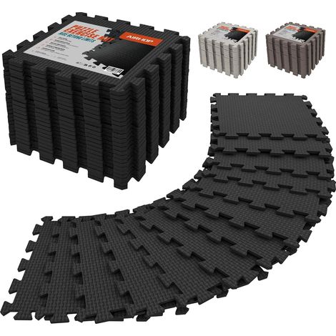 Set de 18 Tapis de Protection EVA Haute Densité, Amortissants, Antidérapants, Tapis de Sport et Tapis Anti Bruit, Parfaits pour le Fitness, le Yoga, le Home Gym, la Salle de Sport, 30x30 cm (1/5)