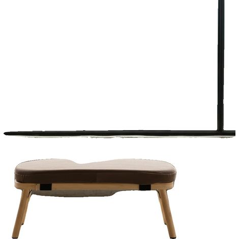 Banc de Méditation, Matériau en Bambou, Dimensions 44 x 19 x 21 cm, Capacité de Charge Max 180 kg, Style Moderne, Angle d'Inclinaison de 5° (1/5)