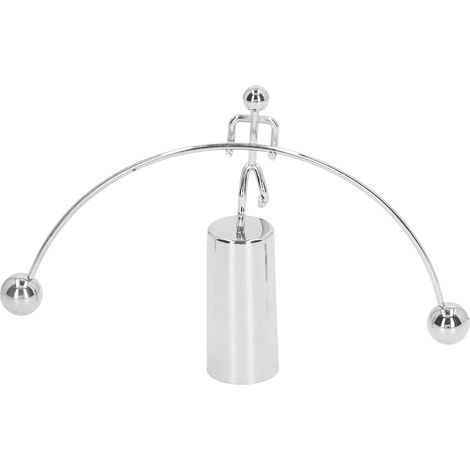 Jouet d'équilibre haltérophile métallique, balle oscillante anti-stress, décoration de bureau décompressive (1/5)