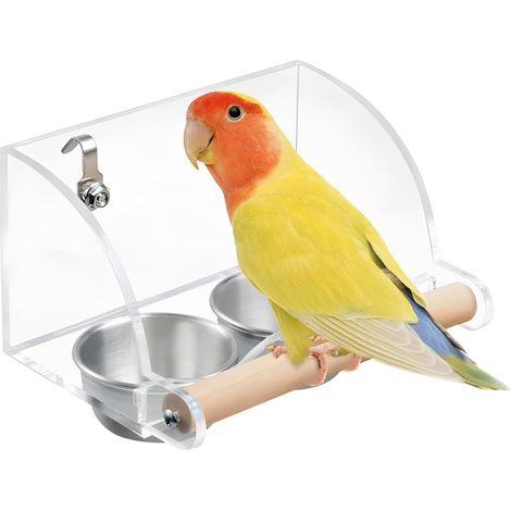 Multifunktionaler Vogelkäfig-Futterspender, Wasserspender und Futterspender
