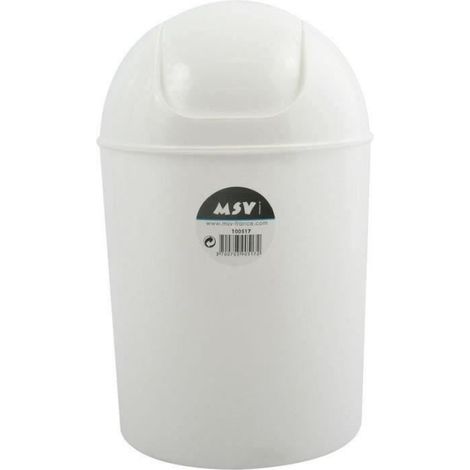 Poubelle à bascule PS 5L Blanc (1/4)